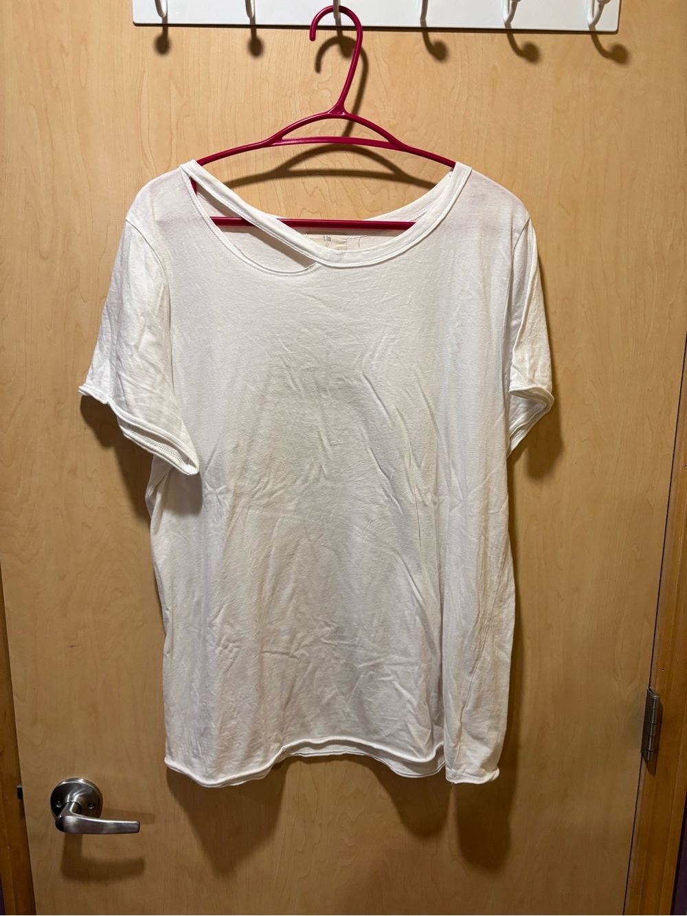 White Tshirt with cut out L